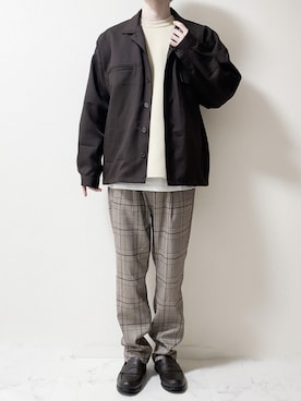 「epnok（エプノック）のアイテム（ブルゾン）」を使った、Junya..さん（メンズ・173cm）の春コーディネート