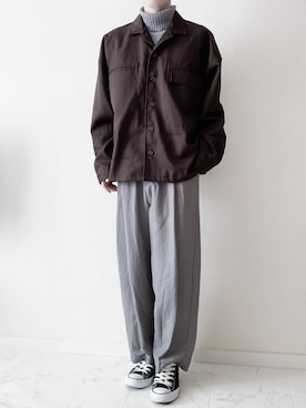 「epnok（エプノック）のアイテム（ブルゾン）」を使った、Junya..さん（メンズ・173cm）の冬コーディネート