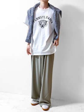 「ANGIE（アンジー）のアイテム」を使った、Junya..さん（メンズ・173cm）の春コーディネート