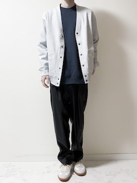 「MinoriTY（マイノリティ）のアイテム（セットアップ）」を使った、Junya..さん（メンズ・173cm）の冬コーディネート