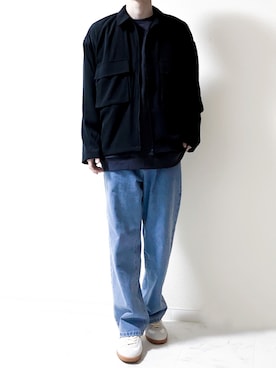 「ジャーマントレーナー」｜「アイテム（セットアップ）」を使った、Junya..さん（メンズ・173cm）の春コーディネート