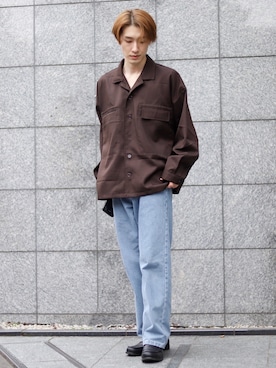 「epnok（エプノック）のアイテム（ブルゾン）」を使った、Junya..さん（メンズ・173cm）の春コーディネート