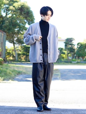「MinoriTY（マイノリティ）のアイテム（セットアップ）」を使った、Junya..さん（メンズ・173cm）の秋コーディネート