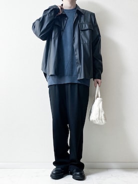 「MinoriTY（マイノリティ）のアイテム（セットアップ）」を使った、Junya..さん（メンズ・173cm）の冬コーディネート