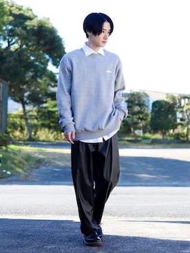 「MinoriTY（マイノリティ）のアイテム（セットアップ）」を使った、Junya..さん（メンズ・173cm）の秋コーディネート