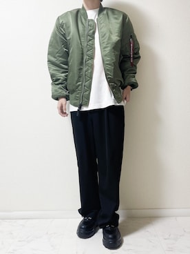 「ITEMS URBANRESEARCH（アイテムズ アーバンリサーチ）のアイテム（セットアップ）」を使った、Junya..さん（メンズ・173cm）の秋コーディネート