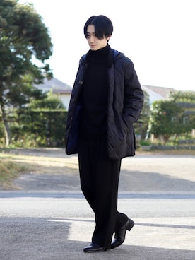 「ITEMS URBANRESEARCH（アイテムズ アーバンリサーチ）のアイテム（セットアップ）」を使った、Junya..さん（メンズ・173cm）の冬コーディネート