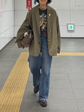 「PBLIM（ページボーイリム）のアイテム」を使った、sonさん（レディース・164cm）の秋コーディネート