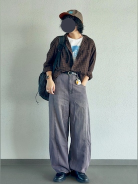 「UNIVERSAL OVERALL（ユニバーサルオーバーオール）のアイテム」を使った、sonさん（レディース・164cm）の秋コーディネート