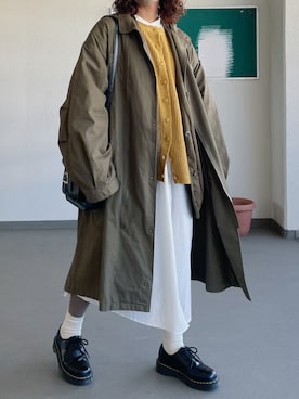 「Libra Cue（リブラ キュー）のアイテム（モッズコート）」を使った、sonさん（レディース・164cm）の冬コーディネート