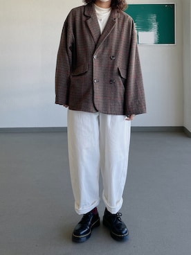 「Libra Cue（リブラ キュー）のアイテム（チェスターコート）」を使った、sonさん（レディース・164cm）の冬コーディネート