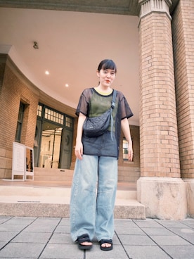 「suicoke（スイコック）のアイテム」を使った、chunchunさん（レディース・156cm）の夏コーディネート