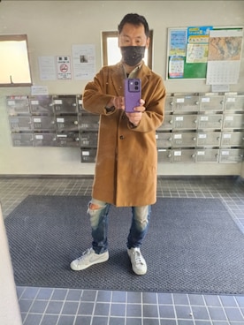 「アイテム（チェスターコート）」を使った、sevenstars01jpさん（メンズ・173cm）の秋コーディネート