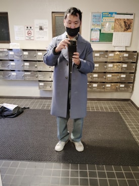 「アイテム（チェスターコート）」を使った、sevenstars01jpさん（メンズ・173cm）の秋コーディネート