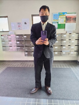 「アイテム（フォーマルスーツ/小物、ブラック系）」を使った、kurono keiさん（メンズ・173cm）の冬コーディネート