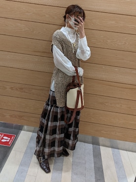 「RANDA」｜「アイテム（パンプス）」を使った、sachicoさん（レディース・167cm）の秋コーディネート
