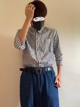 「semantic design（セマンティックデザイン）のアイテム（トップス）」を使った、harutodesu4649さん（メンズ・178cm）の夏コーディネート