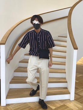 「semantic design（セマンティックデザイン）のアイテム（トップス）」を使った、harutodesu4649さん（メンズ・178cm）の秋コーディネート