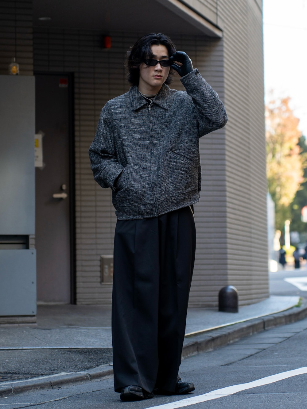 LIDNM（リドム）の「TWEED SPORTS BLOUSON（ブルゾン）」 - WEAR