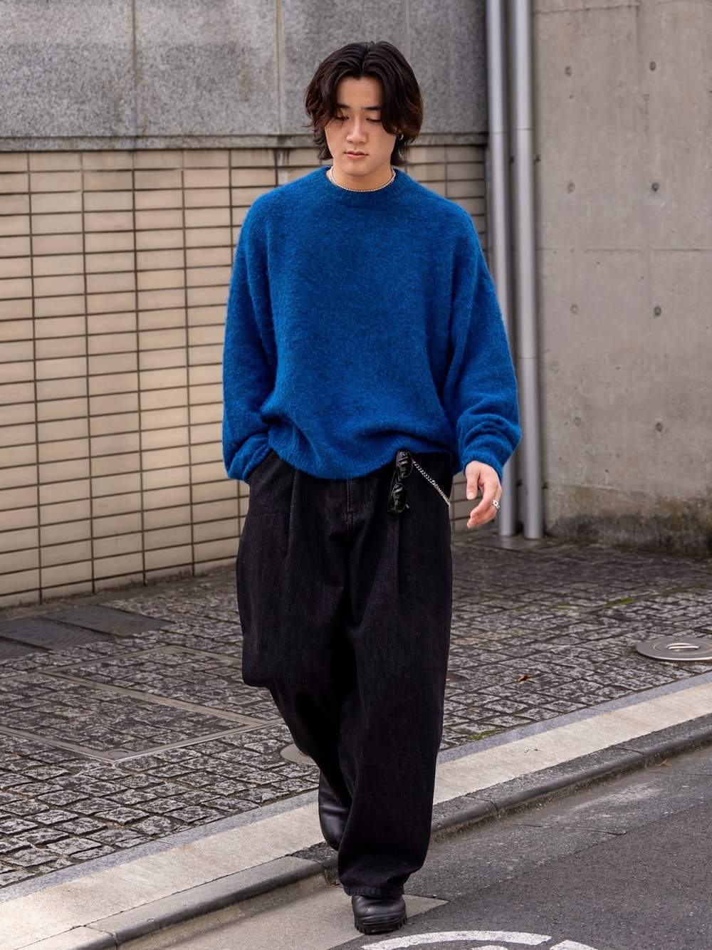 sryuto20070924  【ニットコーデSET】 コイビトミサキ 配色ライン ハイネック ニットプルオーバー- ショップ