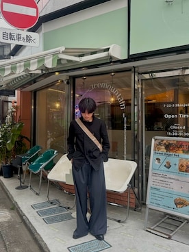 「Steven Alan（スティーブンアラン）のアイテム（シューズ）」を使った、senさん（メンズ・170cm）の春コーディネート