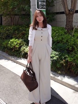 「rienda（リエンダ）のアイテム」を使った、riendaofficialさん（レディース・159cm）の春コーディネート