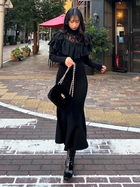 「新星WEARISTAにエントリー」｜riendaofficialさん（レディース・165cm）の冬コーディネート