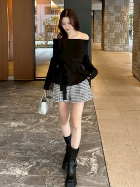 riendaofficialさん（レディース・157cm）の冬コーディネート