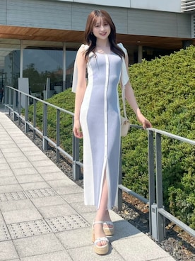 「160cm」｜「アイテム（ワンピース/ドレス）」を使った、riendaofficialさん（レディース・160cm）の夏コーディネート