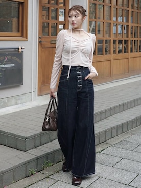 「高身長女子」｜riendaofficialさん（レディース・168cm）の秋コーディネート