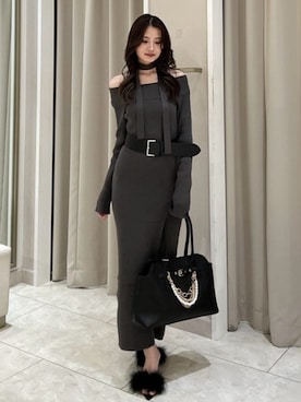 「rienda（リエンダ）のアイテム」を使った、riendaofficialさん（レディース・157cm）の秋コーディネート