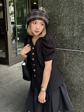 「rienda（リエンダ）のアイテム（ワンピース/ドレス）」を使った、riendaofficialさん（レディース・154cm）の夏コーディネート