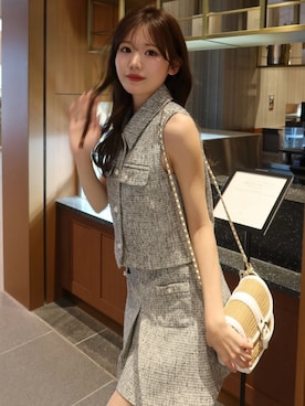 「rienda（リエンダ）のアイテム」を使った、riendaofficialさん（レディース・160cm）の春コーディネート