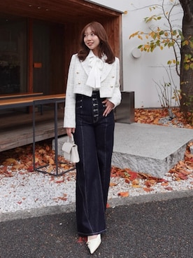 「rienda（リエンダ）のアイテム」を使った、riendaofficialさん（レディース・159cm）の冬コーディネート