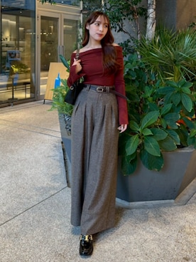 riendaofficialさん（レディース・161cm）の秋コーディネート