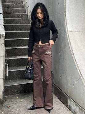 riendaofficialさん（レディース・157cm）の秋コーディネート