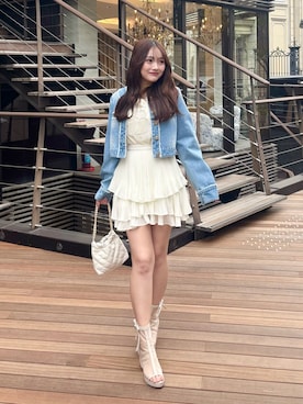 riendaofficialさん（レディース・158cm）の冬コーディネート