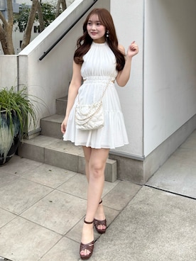 「rienda（リエンダ）のアイテム」を使った、riendaofficialさん（レディース・158cm）の春コーディネート