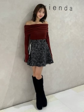 「rienda（リエンダ）のアイテム」を使った、riendaofficialさん（レディース・154cm）の秋コーディネート