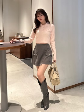 「大人ガーリー」｜riendaofficialさん（レディース・160cm）の冬コーディネート