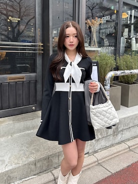 riendaofficialさん（レディース・153cm）の冬コーディネート