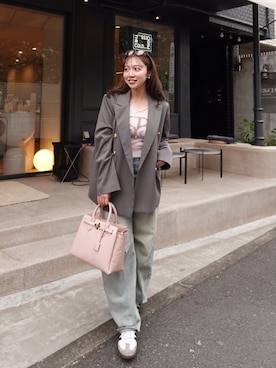 riendaofficialさん（レディース・160cm）の冬コーディネート