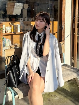 「rienda（リエンダ）のアイテム」を使った、riendaofficialさん（レディース・160cm）の春コーディネート