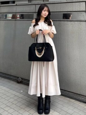 riendaofficialさん（レディース・158cm）の秋コーディネート