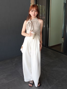 「rienda（リエンダ）のアイテム」を使った、riendaofficialさん（レディース・153cm）の春コーディネート