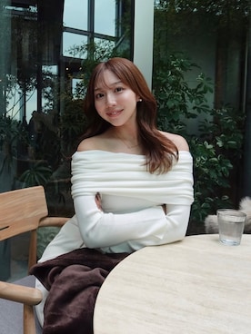 riendaofficialさん（レディース・159cm）の冬コーディネート