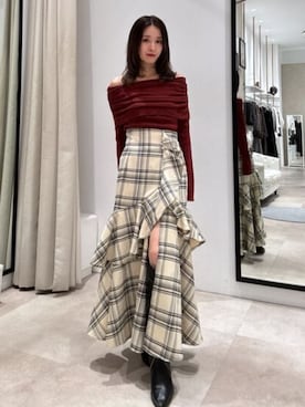 「rienda（リエンダ）のアイテム」を使った、riendaofficialさん（レディース・156cm）の秋コーディネート