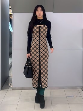 「rienda（リエンダ）のアイテム」を使った、riendaofficialさん（レディース・166cm）の秋コーディネート