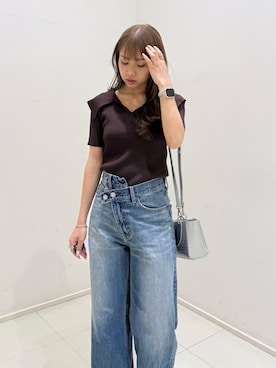 「rienda（リエンダ）のアイテム」を使った、riendaofficialさん（レディース・152cm）の春コーディネート