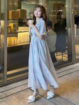 riendaofficialさん（レディース・158cm）の春コーディネート